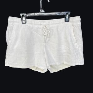 Ana‎ Shorts Womens Large Cream Pull On Lined Cotton